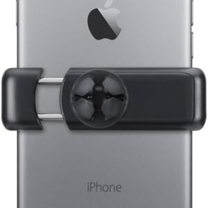 Geonav Suporte Veicular Universal para Smartphones, compatível com todos os modelos de smartphones até 9 cm de largura, SUP2B, Preto/Cinza