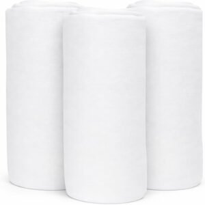 Kit 3 Lençol de Berço com Elástico Tecido Soft 100% Algodão Para Colchão Padrão Americano 70x130x12cm Conforto Praticidade Ajuste Seguro