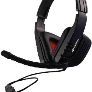 C3Tech Headset com Microfone Game Preto MI-2558RB Driver de 40mm