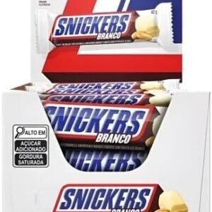 Chocolate Snickers Branco 42g – Embalagem com 20 Unidades