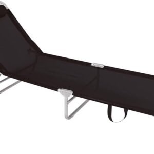 Mor – Cadeira Espreguiçadeira em Alumínio Preta