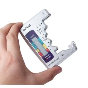 Testador de bateria digital versátil – Verificação rápida e fácil para baterias de célula botão C, AA, AAA, D, N, 9V, 6F22, 1,5V com visor LCD