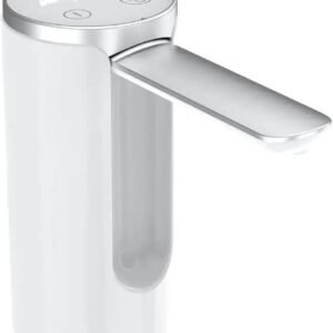 Bomba De Água Galão Recarregavel bebedouro Dispensador sugador puxador Automático Display Digital e Botão Smart Touch Linha Premium (Branco)