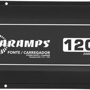 Fonte Carregador Taramps Bob 120A Som Automotivo Para Caixa Bob Som Carro Paredão 120 Amperes Tensão de 12v a 15V Bivolt 127V/220V Carregador Partida Bateria Bancada Teste Alimentação Fita Led Dynamic
