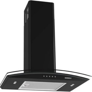 Coifa Nardelli de Parede Clean Vidro Curvo Black 60cm