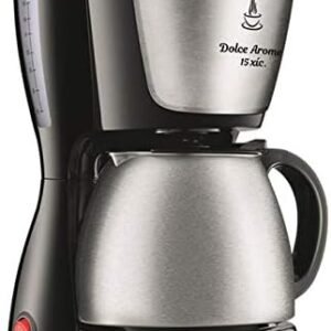 MONDIAL Cafeteira Elétrica Dolce Arome, Preto/Inox, 550W, 110V – C-34 JI 15X
