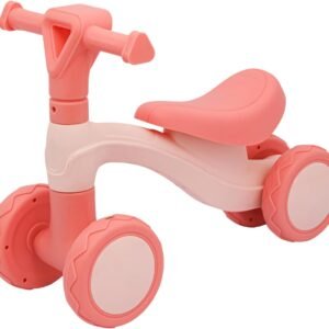 Bicicleta Andador Equilíbrio Sem Pedal 4 Roda Zippy Toys (Rosa)