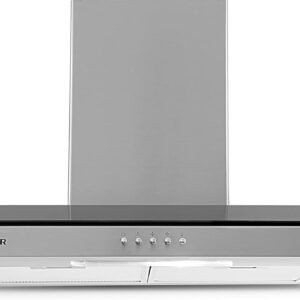 SUGGAR DEPURADOR E EXAUSTOR DE AR VIDRIO INOX 90CM 110V