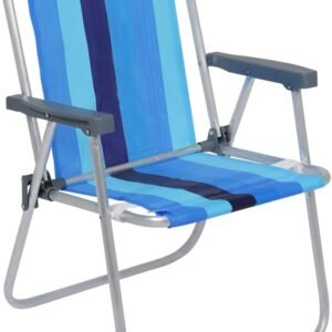 Bel – Cadeira de Praia Alta em Alumínio Estampas Sortidas
