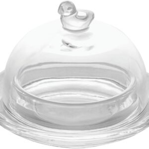 LYOR – Manteigueira de Cristal Pássaro 9,5cm x 6,5cm