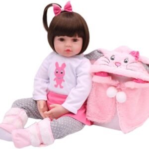 Boneca Bebê Reborn Corpo Inteiro Em Silicone