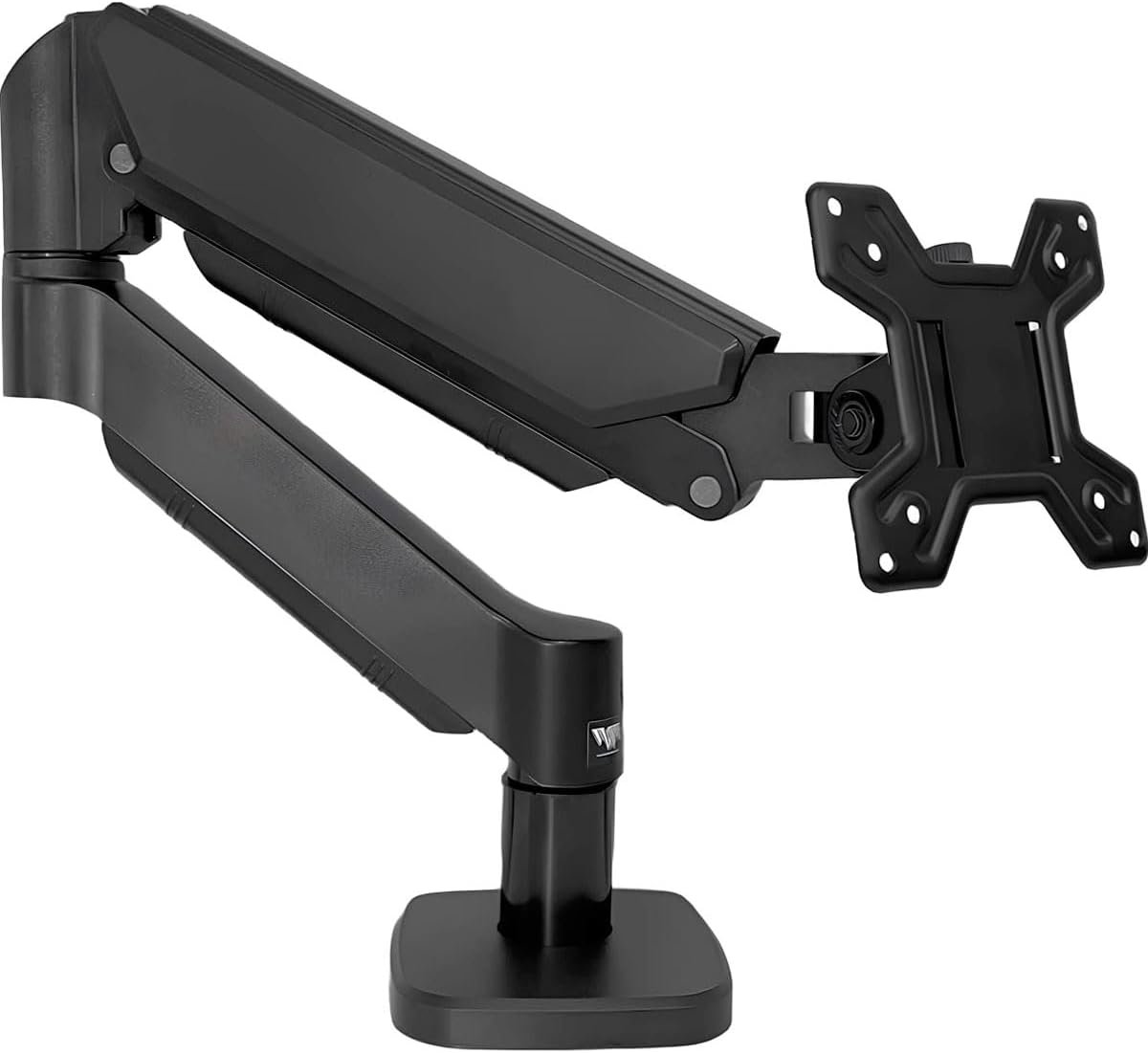 WK-MSP1, Suporte Ergonômico Articulado de Mesa com Pistão a Gás, Design Compacto e Retrátil para Monitores de 12'' a 32'', Suporta de 2kg a 10kg, Preto