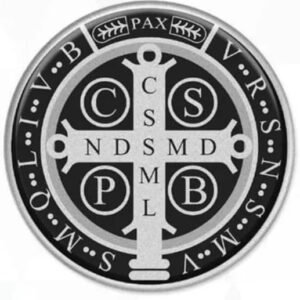 Adesivo Resinado São Bento 3D Preto e Branco 12cm para Carro – Moto Adesivo Resinado São Bento 3D Preto e Branco 12cm para Carro – Moto