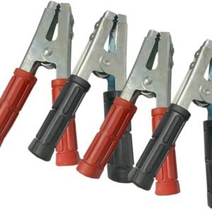 Jogo Com 4 Garras Jacaré 600A Emborrachado Para Bateria