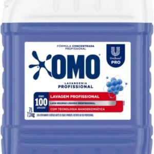 Lava Roupas Líquido Omo Lavanderia Profissional Lavagem Profissional 7l