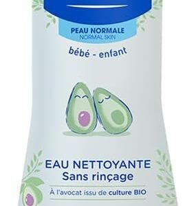 Mustela Água De Limpeza Sem Enxágue 300Ml – Água Micelar Infantil Rosto E Corpo Vegana Fórmula Biodegradável Com 98% De Ingredientes De Origem Natural