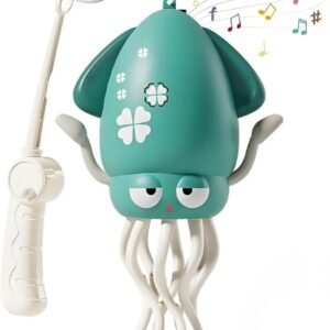 Brinquedo Interativo Lula Polvo Dançante com Luzes, Música e Cabo USB – Divertido e Educativo para Crianças (Verde)