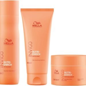 Kit Shampoo 250ml Condicionador 200ml E Máscara 150ml Wella Professional Nutri Enrich