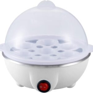 Cozedor de Ovos Eletrico Cozinhar Ovos Eletrico – Rosa, Azul, Amarelo, Branco (Simples/Duplo Camada) (Branco-Simples, 220V)