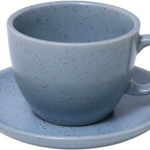 Mimo Style, Jogo 4 Xícaras de Chá Cerâmica Cinza Marmorizado Mimo Style, Jogo 4 Xícaras de Chá Cerâmica Cinza Marmorizado