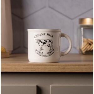 LYOR – Caneca Creamy Milk 180ml Branca Cerâmica