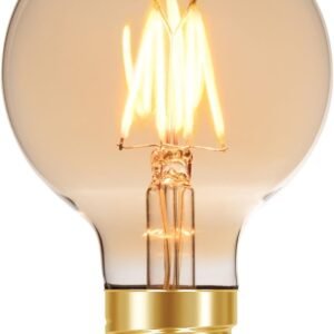 Lâmpada LED Filamento Vintage Globo E27, 4W, Ambar Taschibra G80 11080382 Lâmpada LED Filamento Vintage Globo E27, 4W, Ambar Taschibra G80 11080382