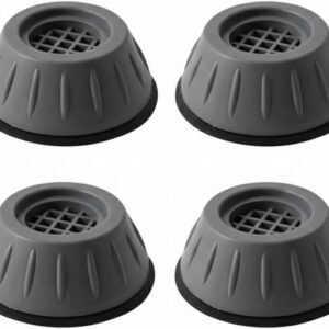 Pés Multiuso Anti Vibração para Máquina de Lavar, Suporte Ajustável Antiderrapante e Silencioso para Lava e Seca e Geladeira, Kit com 4 Unidades PREMIUM