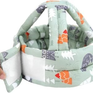 Protetor de Cabeça para Bebê: Segurança e Conforto, 100% de Algodão, Tamanho Ajustável e Respirável DUPIN