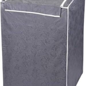 Capa Premium para Máquina de Lavar 12kg a 17kg – Impermeável, Flanelada, Proteção UV e Zíper Reforçado | Brastemp Electrolux Consul (Cinza)