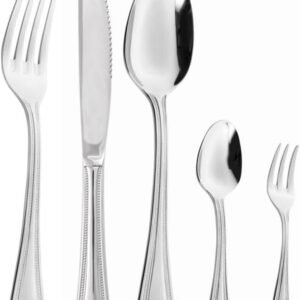 WOLFF – Faqueiro de Aço Inox Pérola 30 Peças com Faca para Churrasco – Jogos de Talheres – Mesa Posta – Utensílios de Cozinha, Enxoval, Casamento, Decoração WOLFF – Faqueiro de Aço Inox Pérola 30 Peças com Faca para Churrasco – Jogos de Talheres – Mesa Posta – Utensílios de Cozinha, Enxoval, Casamento, Decoração