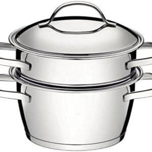 Cuscuzeira com Fundo Triplo 2 Peça, Tramontina, 65650050, Inox