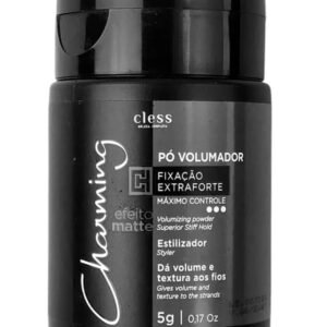Pó Volumador Extra Forte Matte Charming 5g Texturiza e Dá Volume Duradouro aos Cabelos com Acabamento Opaco Leve e Sem Resíduos Ideal para Penteados Modernos e Práticos