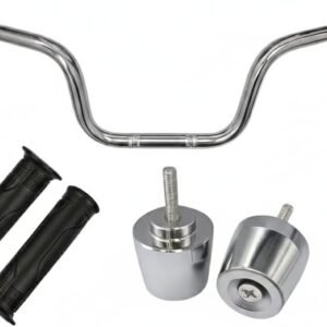 Kit Guidão Cargo Honda CG Fan Titan 160 + Pesinhos PCX 150 Cromado + Manoplas