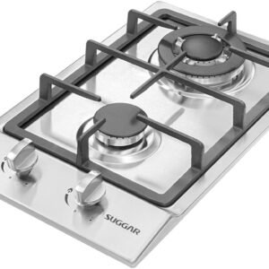 FOGÃO DE MESA COOKTOP 2 BOCAS AÇO INOX À GÁS SUGGAR FG2002IX