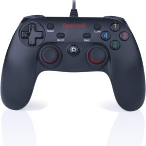 Controle Gamer Redragon Saturn Preto USB com Vibração G807