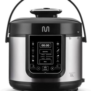 Panela de Pressão Elétrica 5L com Painel Digital e Função de Manter Aquecido, 127V 900W Inox Multi – GO085