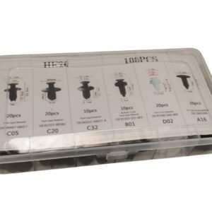 Kit 100 Presilhas Grampo Parachoque Parabarro Painel Automotivo Universal Karbox