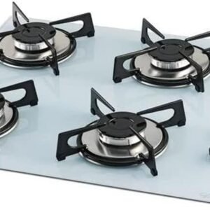 FISCHER COOKTOP À GÁS 4 BOCAS MESA VIDRO BRANCA BIVOLT 1519-5902