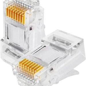 Kit com 10 unidades de Conector RJ45, 8 vias, Categoria 5