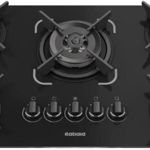 Cooktop Itacook Itatiaia 5 Bocas Preto 127/220v Cooktop Itacook Itatiaia Tripla Chama 5 Bocas Preto 127/220v