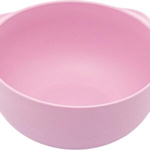 LYOR – Bowl de Bambu e PP Baby Bear Rosa 13,5cm x 13,5cm x 6,5cm