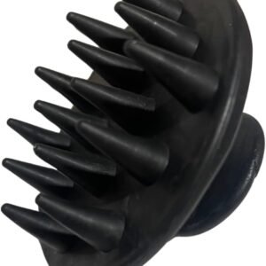 Escova Massageadora de Couro Cabeludo Anti Caspa e Anti Queda, (PRETO)