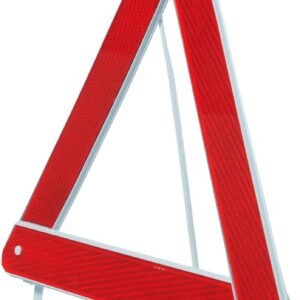 Triângulo de Sinalização de Segurança Desmontável Universal com Base, Vermelho Triângulo de Sinalização de Segurança Desmontável Universal com Base, Vermelho