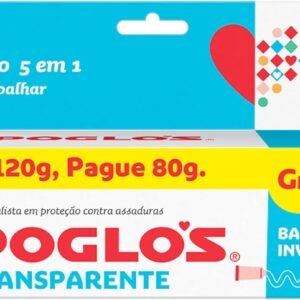 Hipoglós Creme Preventivo de Assaduras Transparente, Leve 120g Pague 80g