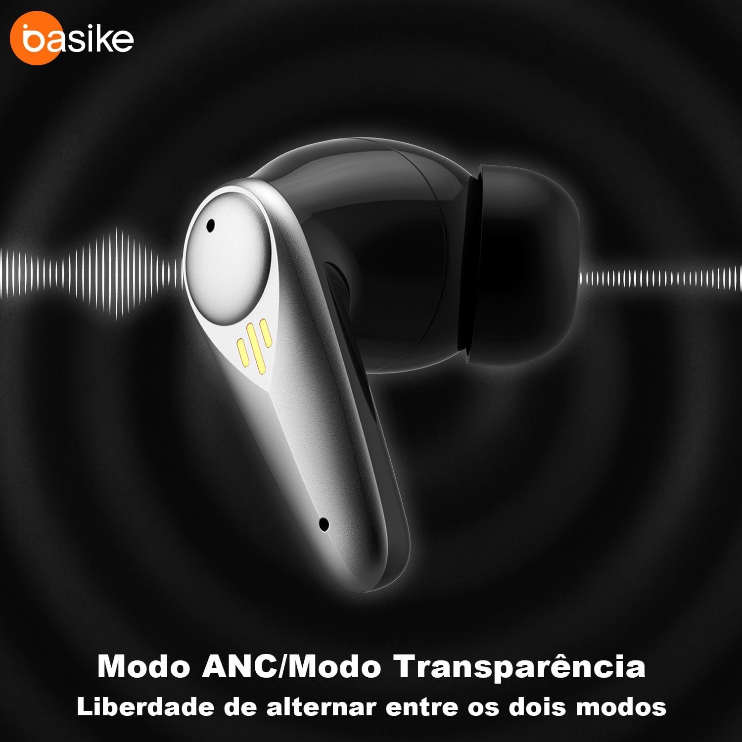 Basike Fone de Ouvido Gamer Sem Fio Bluetooth 5.4, Headset 2.4GHz com Baixa Latência 30ms, Mic ENC, Display LED, Receptor Type-C – PS5/4, Switch, PC, Steam Deck e VR – Preto - Imagem 6
