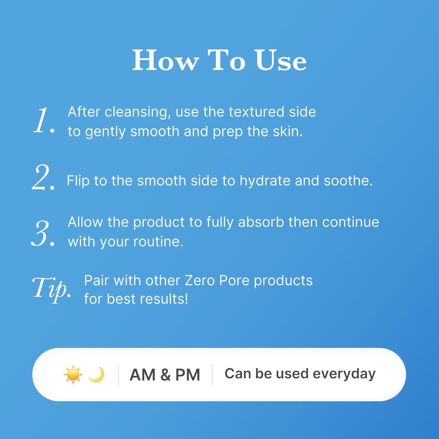 medicube Tonalizadores Zero Pore Pad Suave 2.0 | Almofada de toner suave e calmante para esfoliação, minimização de poros e remoção de cravos com PHA | Ideal para todos os tipos de pele | Cuidados com - Imagem 6