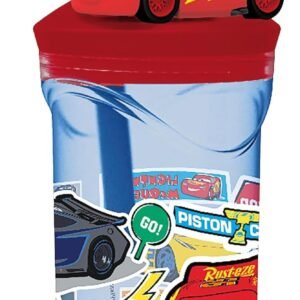 Tuut Copo 3D com Canudo Disney Carros 360ml – Produto Oficial