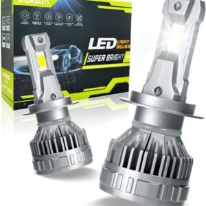 Kit Ultra Lâmpada LED Daskan Farol H7 H11 HB3/9005 HB4/9006 36000LM 6500K Branco Frio, 2 Lâmpadas 100W Super Brilho, IP68, 12-24V (H11)