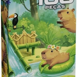 Quebra-cabeça Cartonado, Grow, Capivaras, 100 Peças