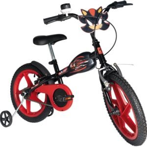 Verden Bicicleta Infantil Sonic Shadow Aro 16 com Rodinhas de apoio Verden Bicicleta Infantil Sonic Shadow Aro 16 com Rodinhas de apoio